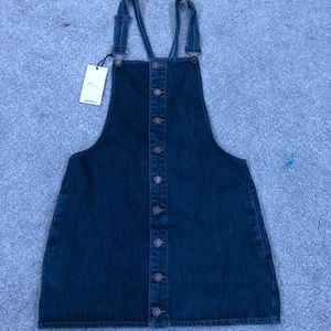 denim dress with pockets